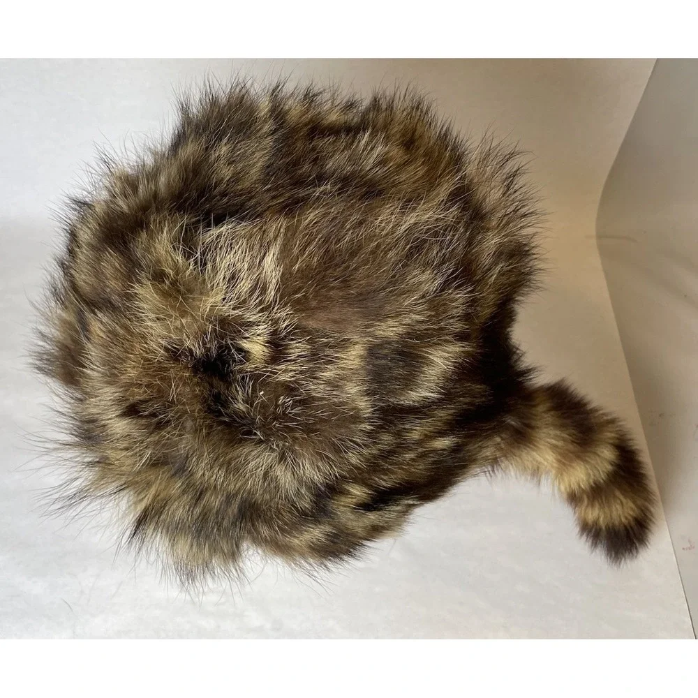 Natural Racoon Sides Fur Hat North King J.J Seifter & Sons Inc Union Made XL VGT